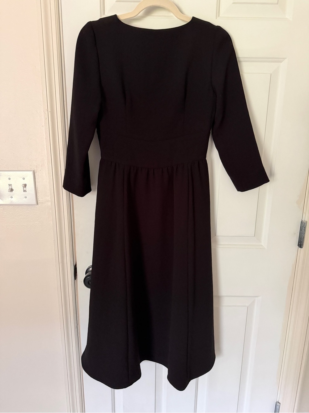Sezane Button Front Black Dress - Picture 3 of 4